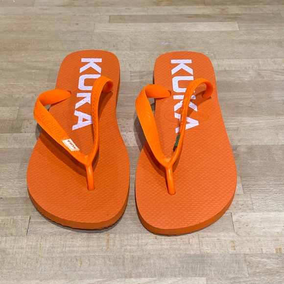Havaianas Unisex Adult Brazil Flip Flops Orange W:9/10 M: 8 EUR: 41/42 - Picture 3 of 9